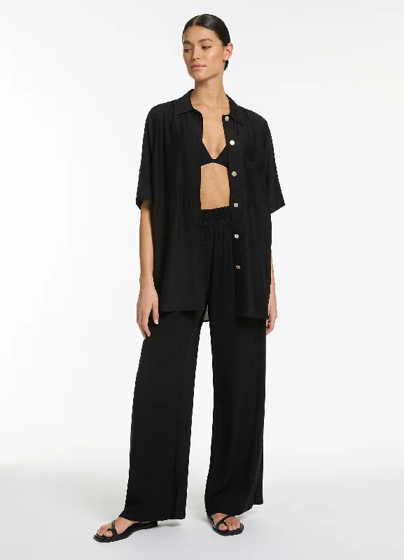 Jetset Wide Leg Pants - Black