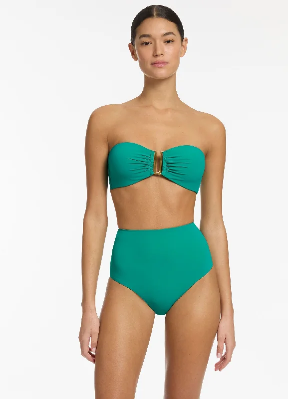 Jetset High Waisted Bikini Bottom - Mineral