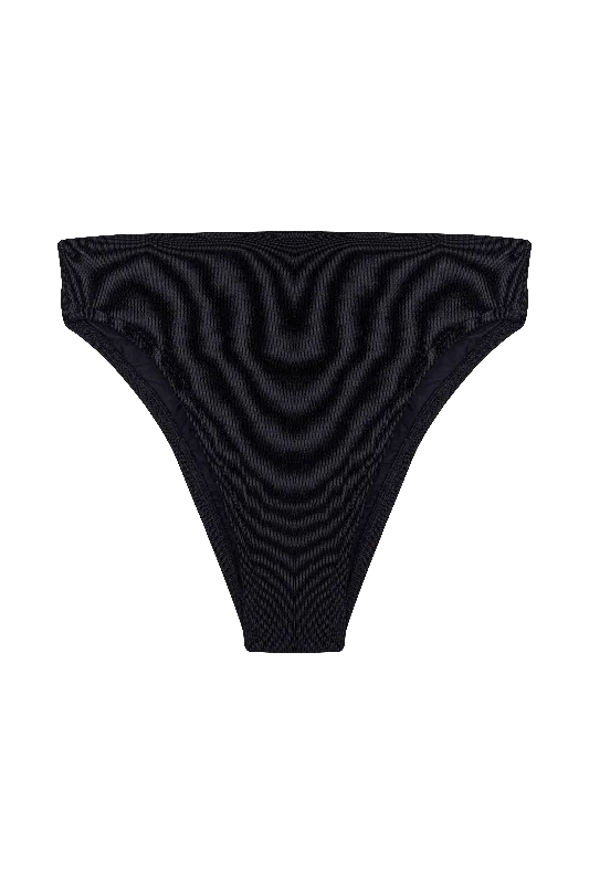 Knit Gigi Hot Pant Bottom - Black