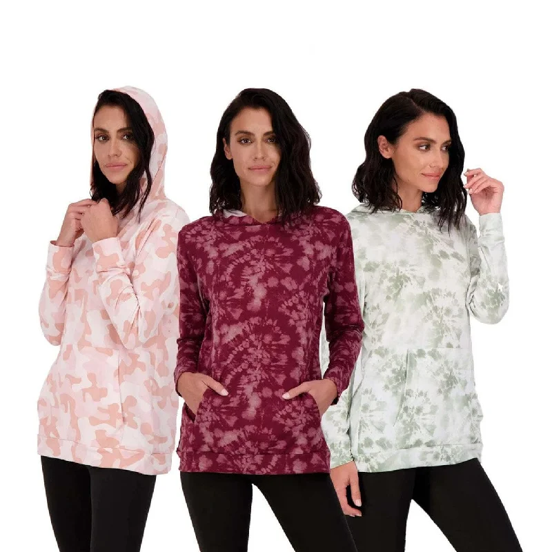 3-Pack: Women's Long Sleeve Pullover Hoodie