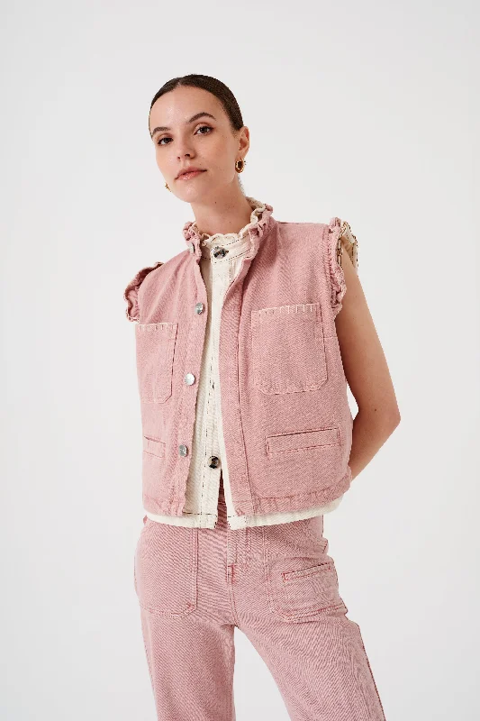 Pablo Vest in Dusty Rose