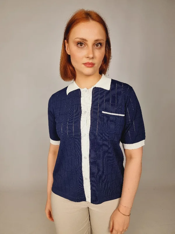 Md'M Navy Polo Shirt