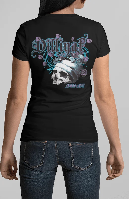 Head Wrapped Skull V Neck