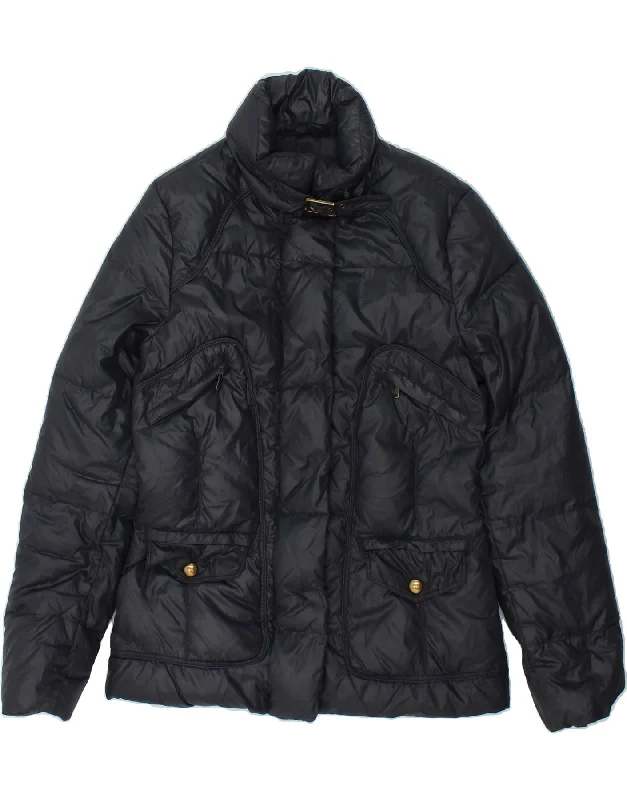 MARLBORO CLASSICS Womens Padded Jacket EU 42 Large Black