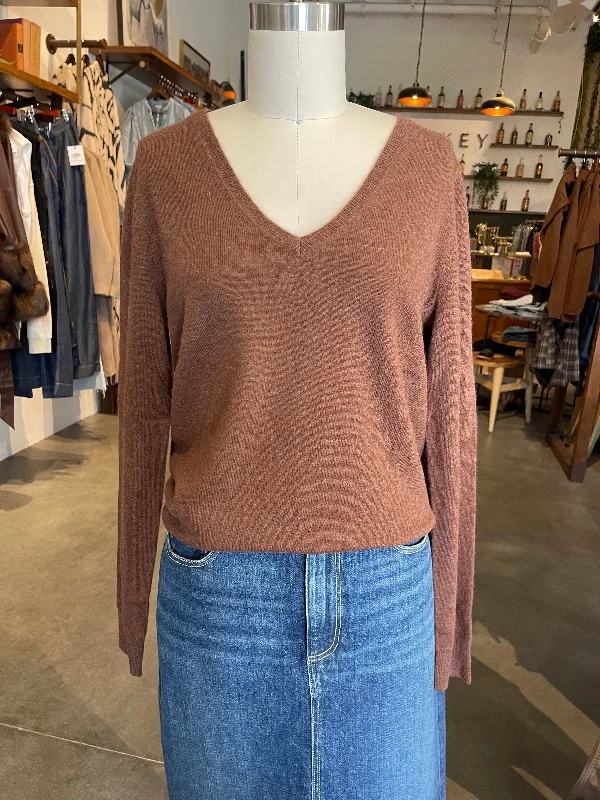 Brown Organic Cashmere Jumper