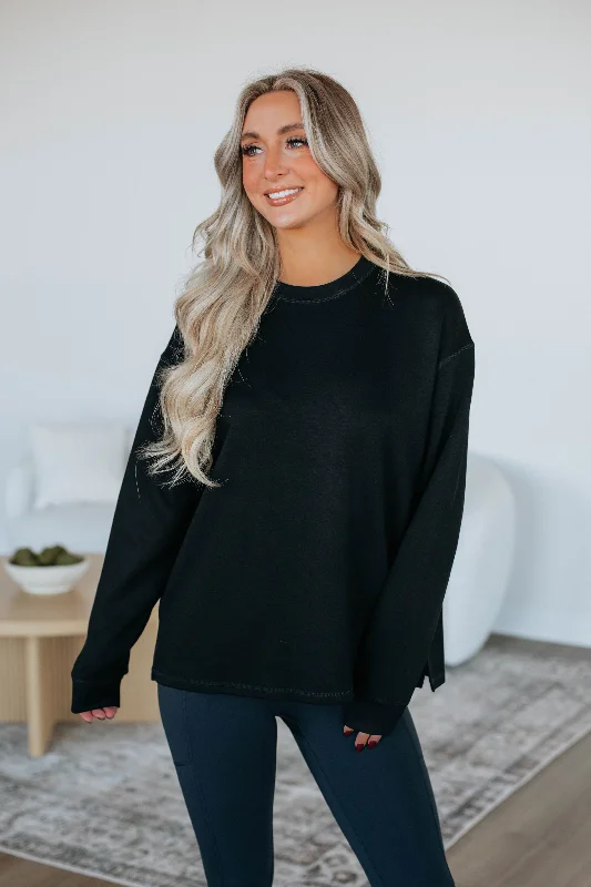 Melissa Lounge Sweatshirt - Black