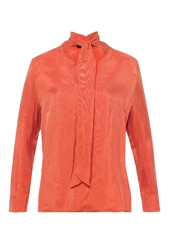 Tuzzi Orange Cupro Blouse