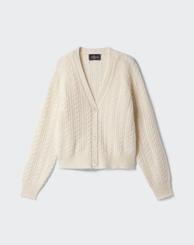 Cable cardigan