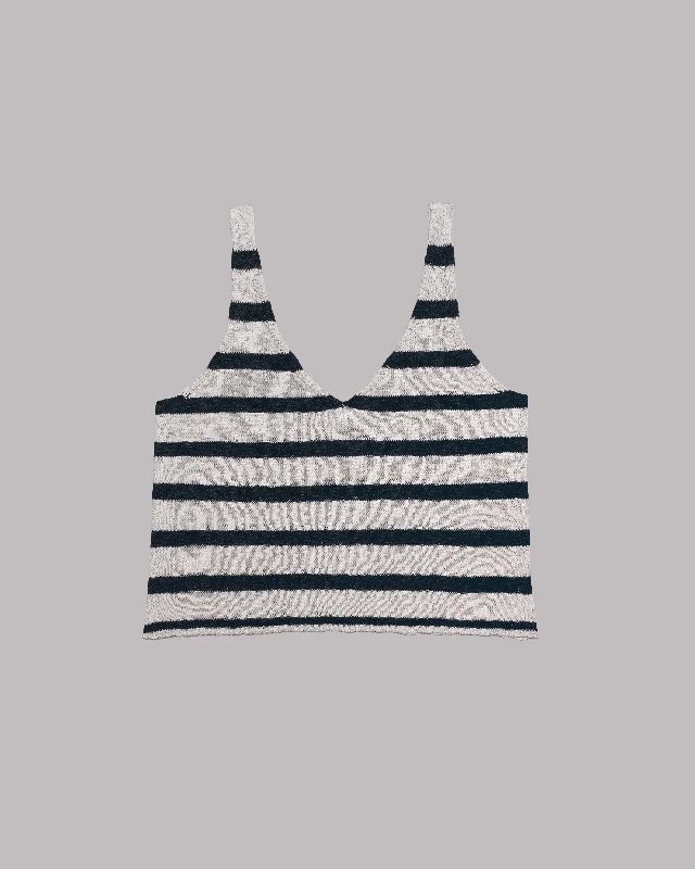 The Striped Thin Knit Tank Top