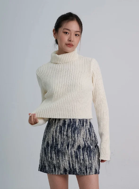 Turtleneck Crop Knit CO20