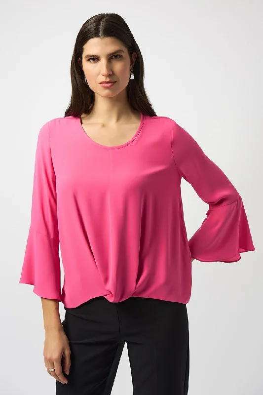 Joseph Ribkoff Bubble Gm Georgette High-Low Boxy Top