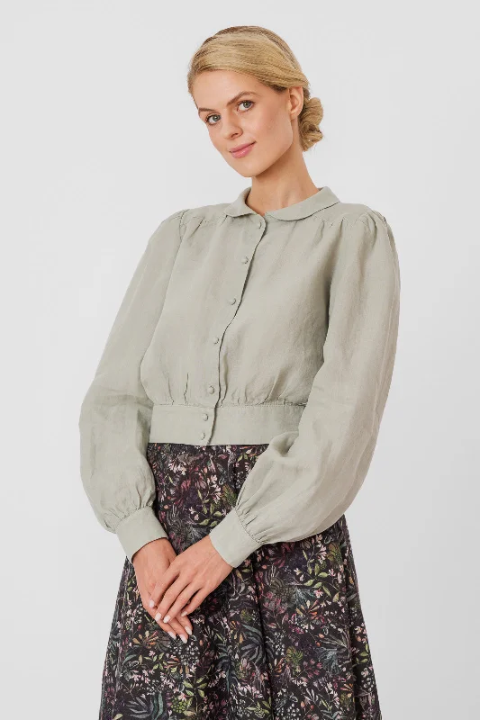 Leonor Shirt, Cropped, Long Sleeve