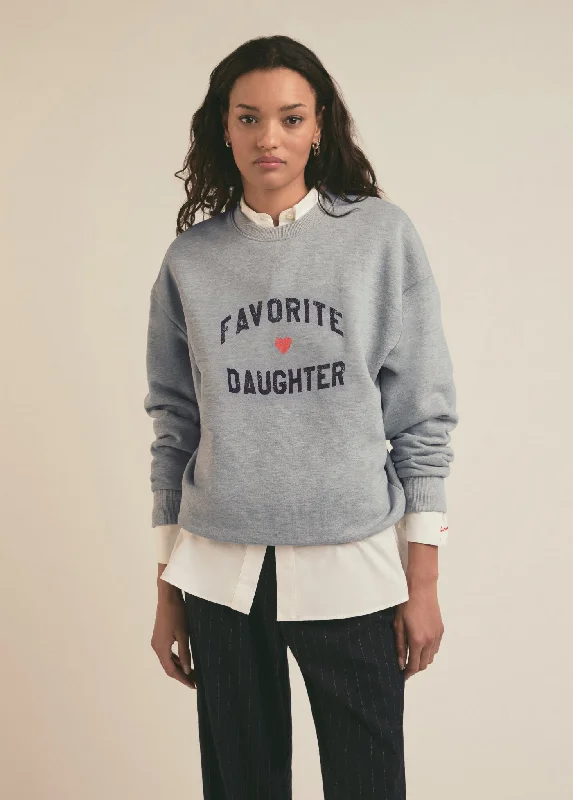 FAVORITE DAUGHTER HEART LOGO SWEATSHIRT