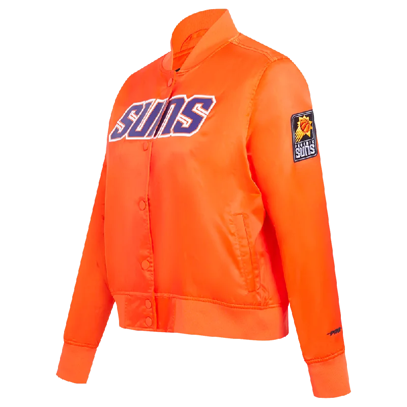 NBA PHOENIX SUNS CLASSIC WOMEN'S SATIN JACKET (ORANGE)