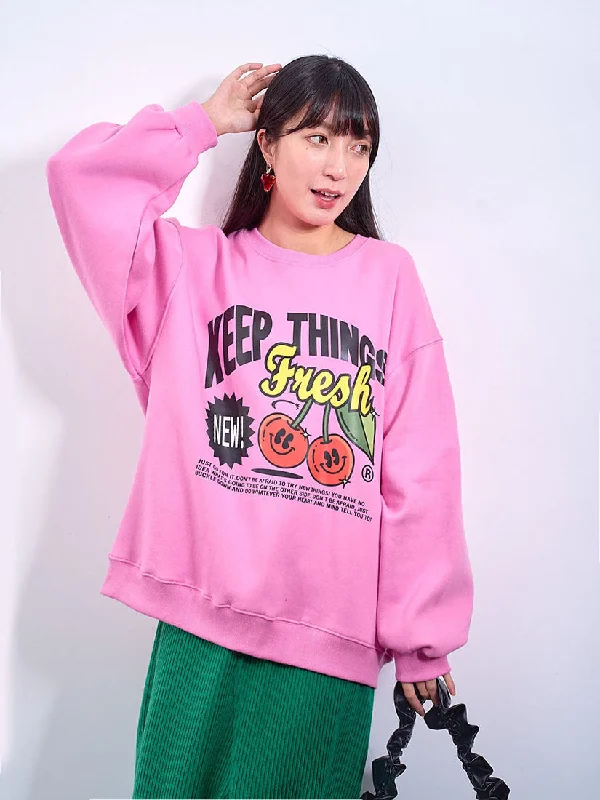 Cherry Printed Sweatshirt (2 Colours)